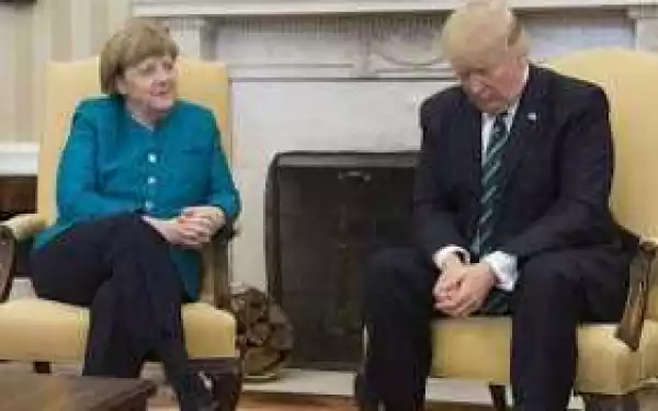 Donald Trump Refuses To Shake German Chancellor Angela Merkel